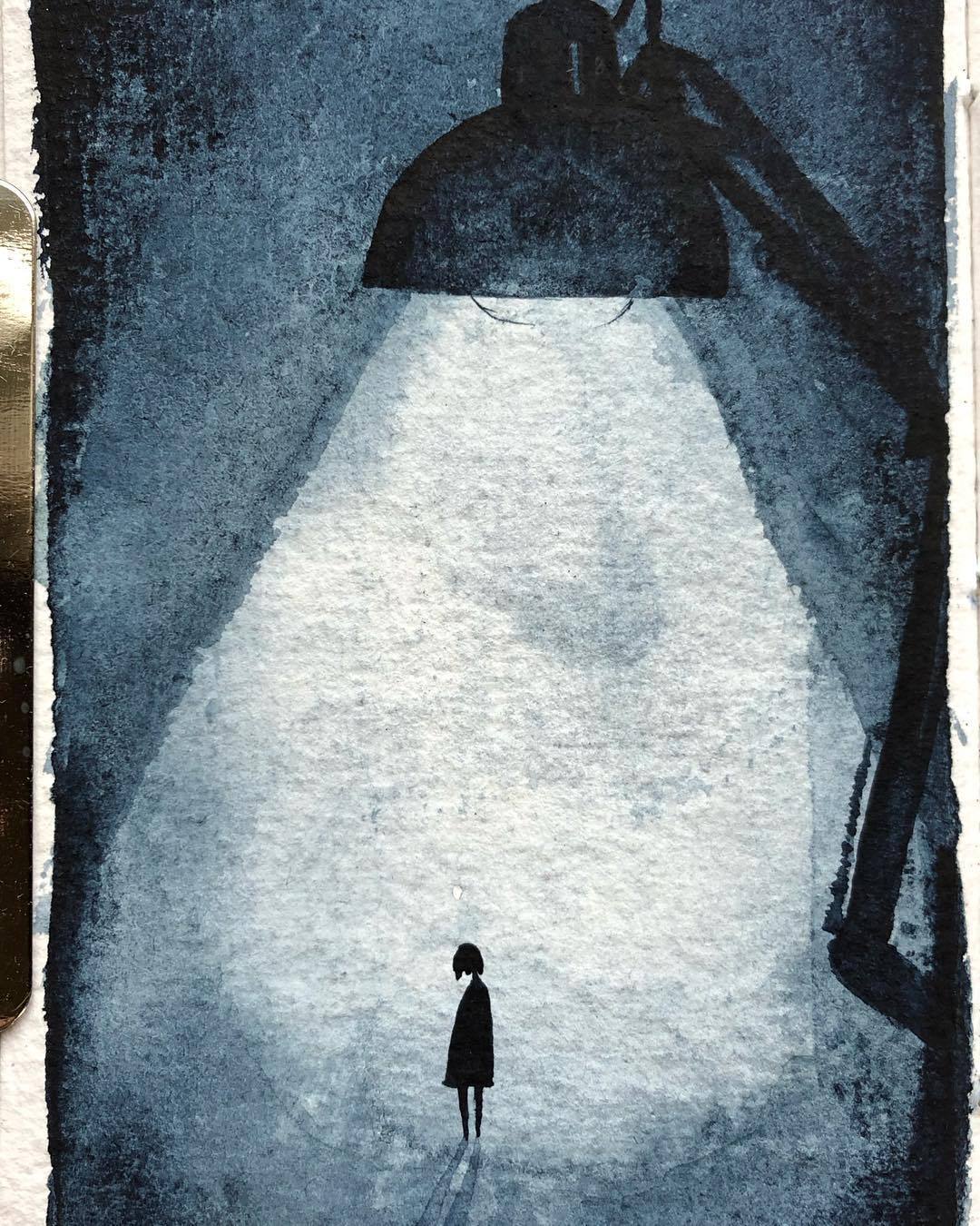 欣赏小丧青年绘画中的小丧感觉