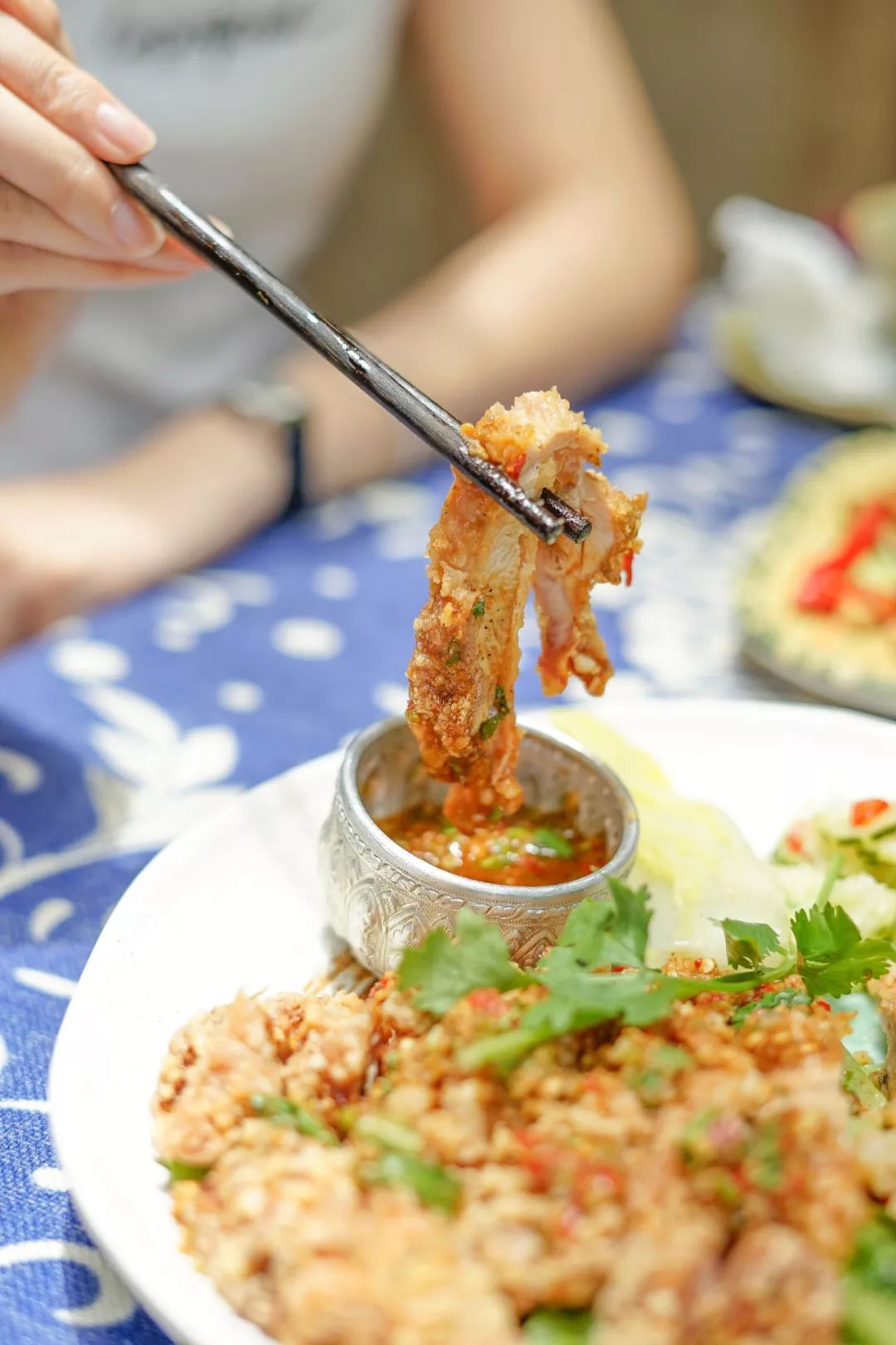 芒果三色糯米饭,是泰喜欢为数不多的精致摆盘,颜值和口感应该能满足