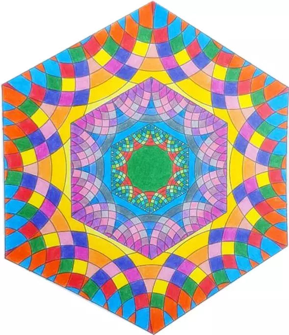 幸福dna曼陀罗彩绘之宁静致远娜塔莎的幸福曼陀罗