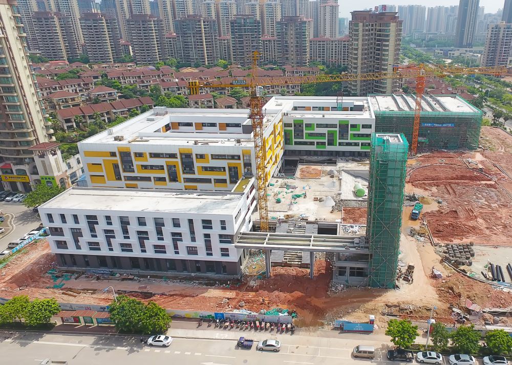 越王小学即将完工预计9月开学一大波高清靓照视频上线