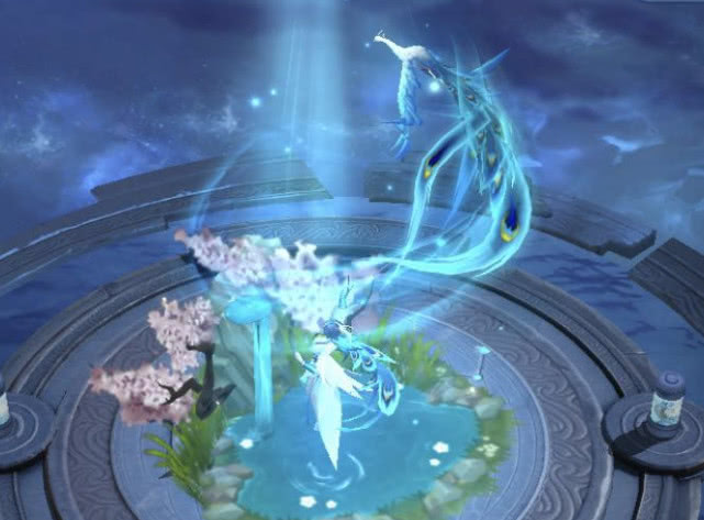 虞姬的孔雀回城惊艳,对比之后才发现,原来王者不仅仅只有一款!_皮肤