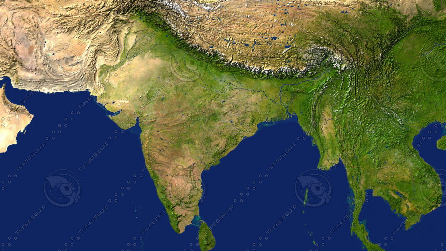 南亚三维地形图图片