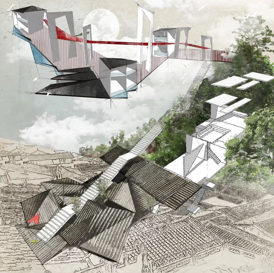 先爬133层天梯才能住这家折磨人的云顶天宫却无数人来爬屋顶