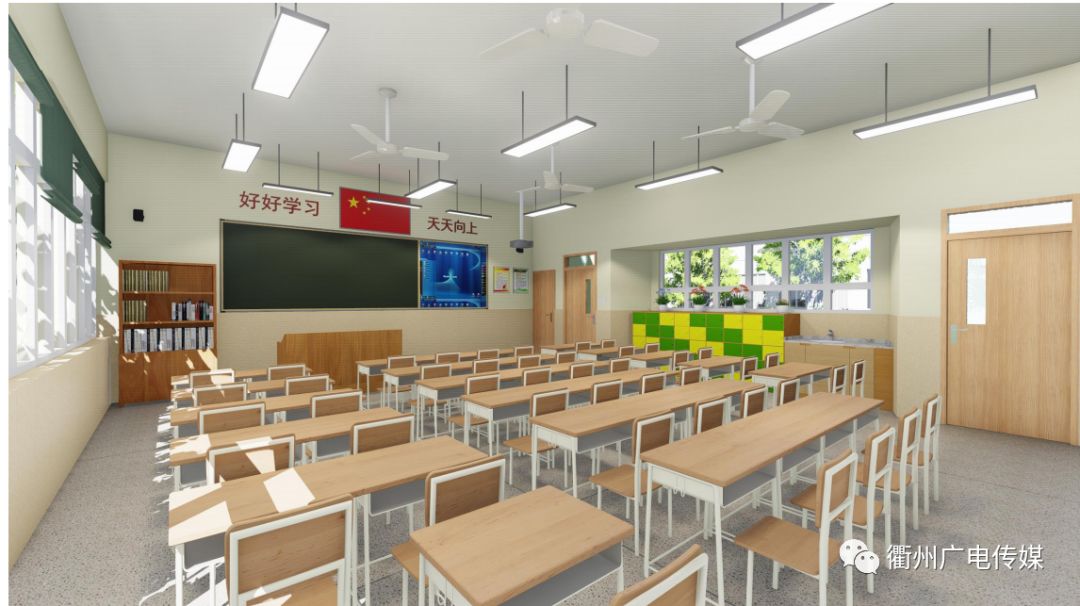 教室效果图学校用地面积41万平方米,总建筑面积2