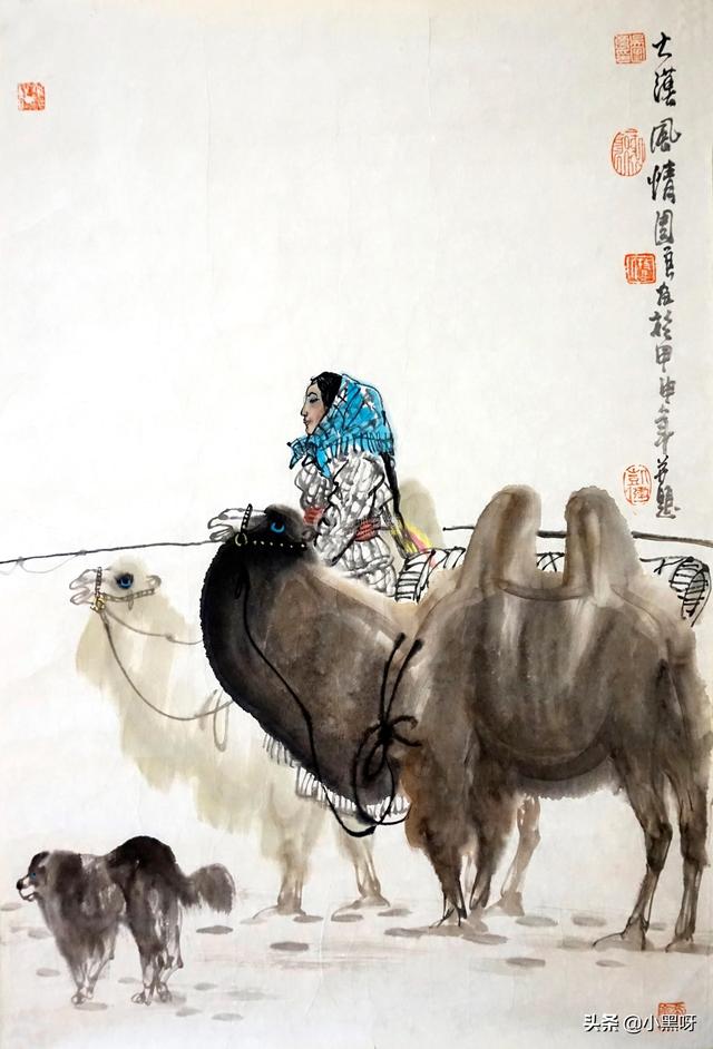 毕业于黑龙江省艺术学校,结业于中央美术学院国画系,加山又造日本画高