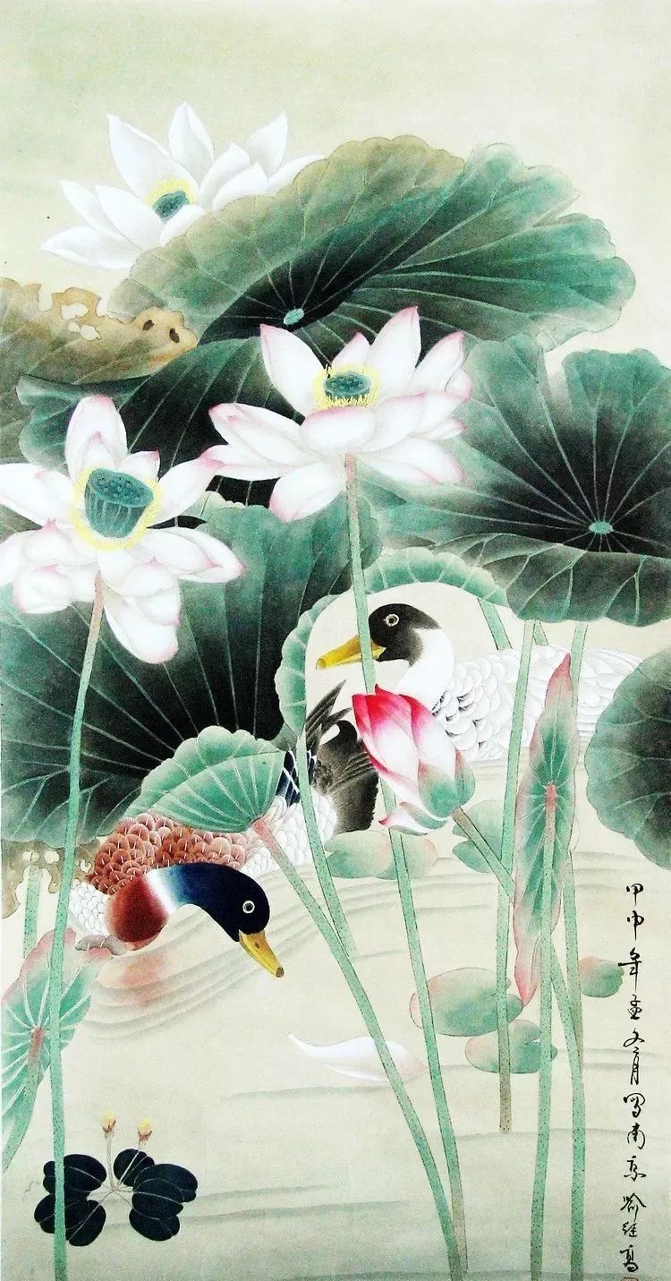 喻继高画荷,清风拂面!_荷花