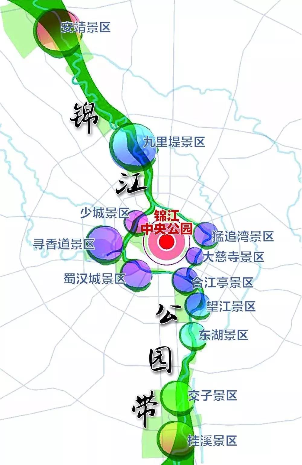 锦江是成都的母亲河,而水与绿色的再生,总是造就城市的再生.