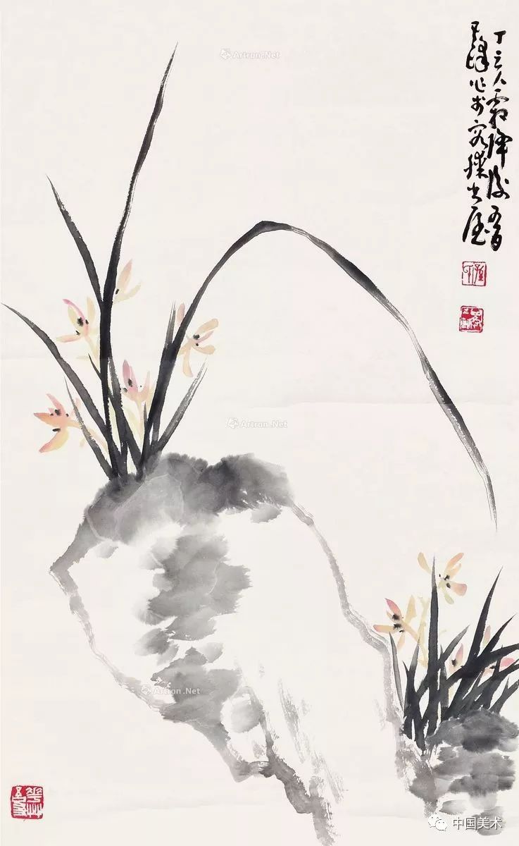 名师课堂跟着孙其峰学画兰