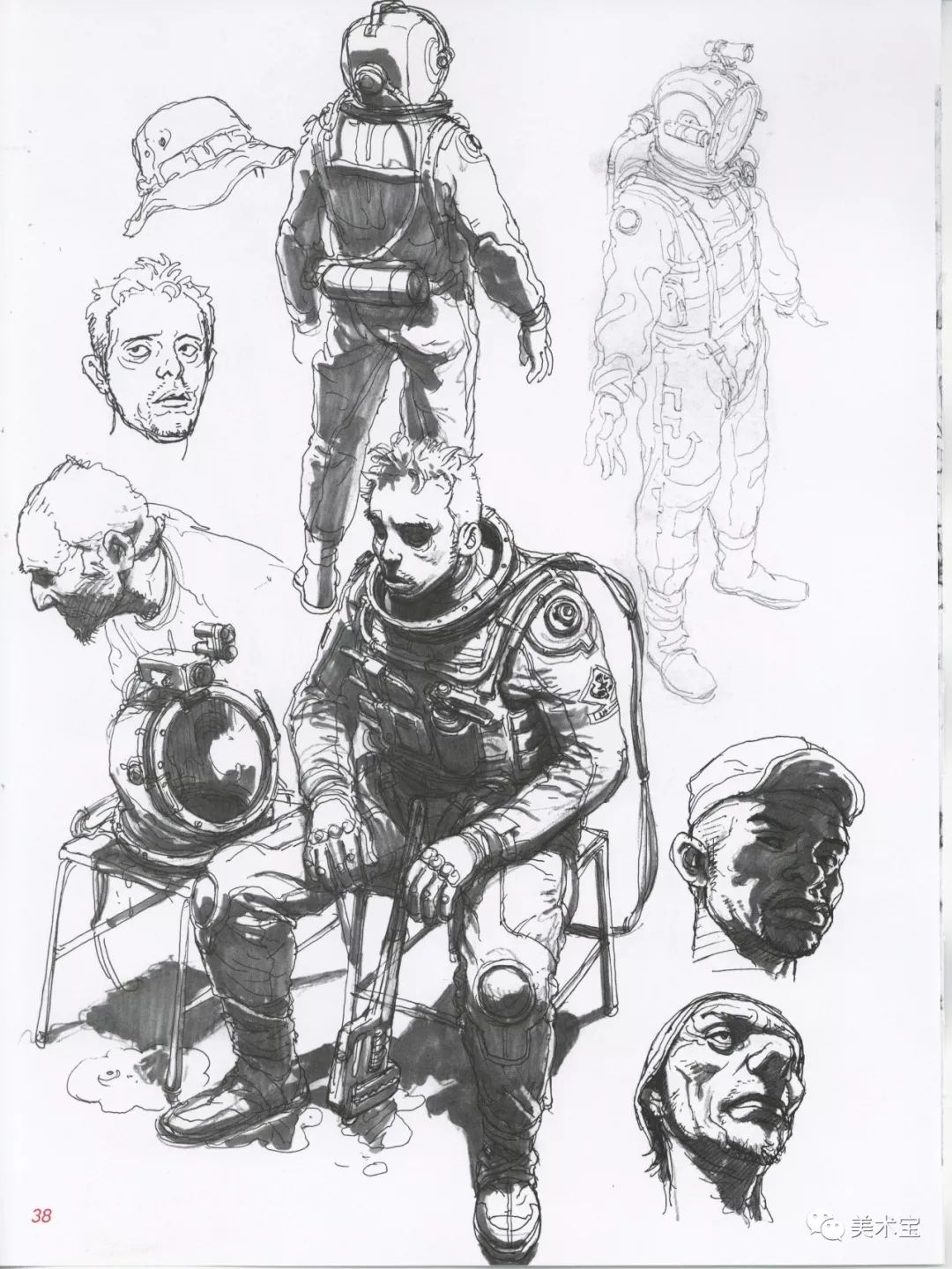 金政基我不只是人肉打印机看过这100张速写你就明白他为何这么说了