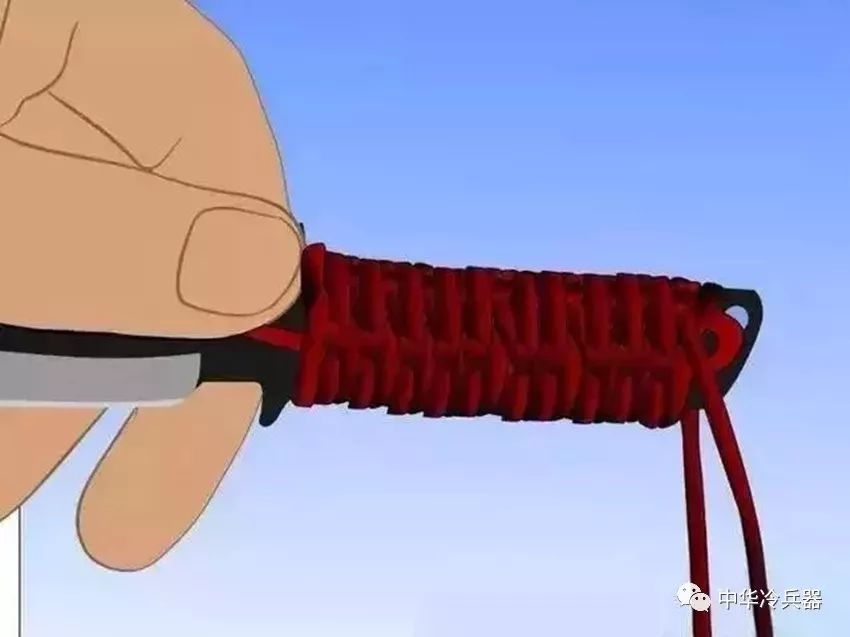 想要给你的爱刀每周换个风格简单易学的刀柄缠绳大全请拿走