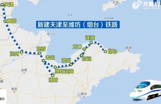 天津至山东潍坊(烟台)铁路可研报告上报 烟京将3小时通达