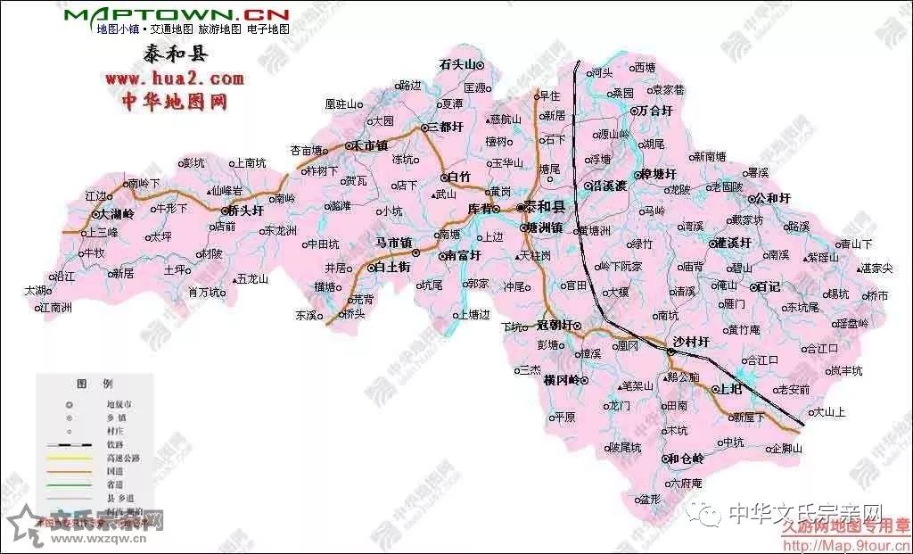 吉安县乡镇最新地图图片
