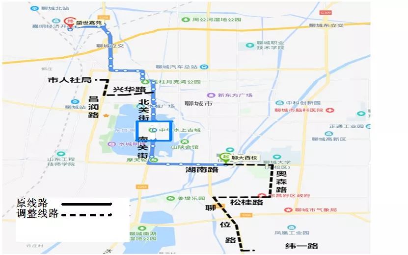 433路走向為:聊位路緯一路路口--聊位路--松桂路--奧森路--湖南路