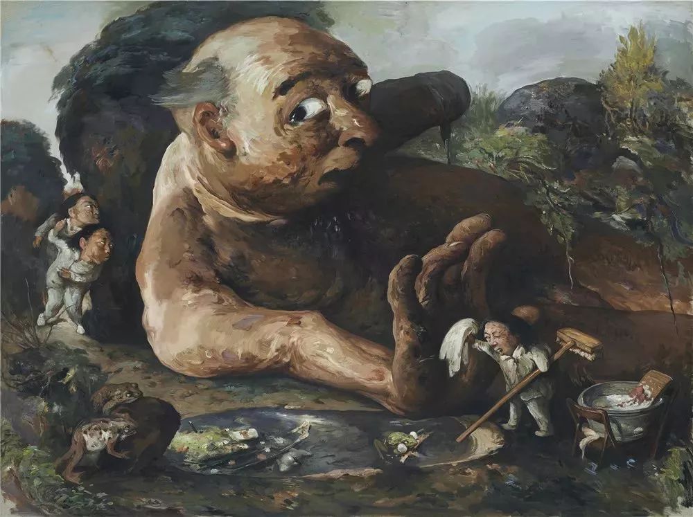 展览虚构的是非王华祥赵博陈流三人绘画展开展