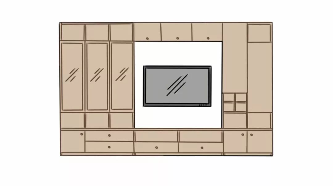 电视柜这样定制让客厅收纳值max