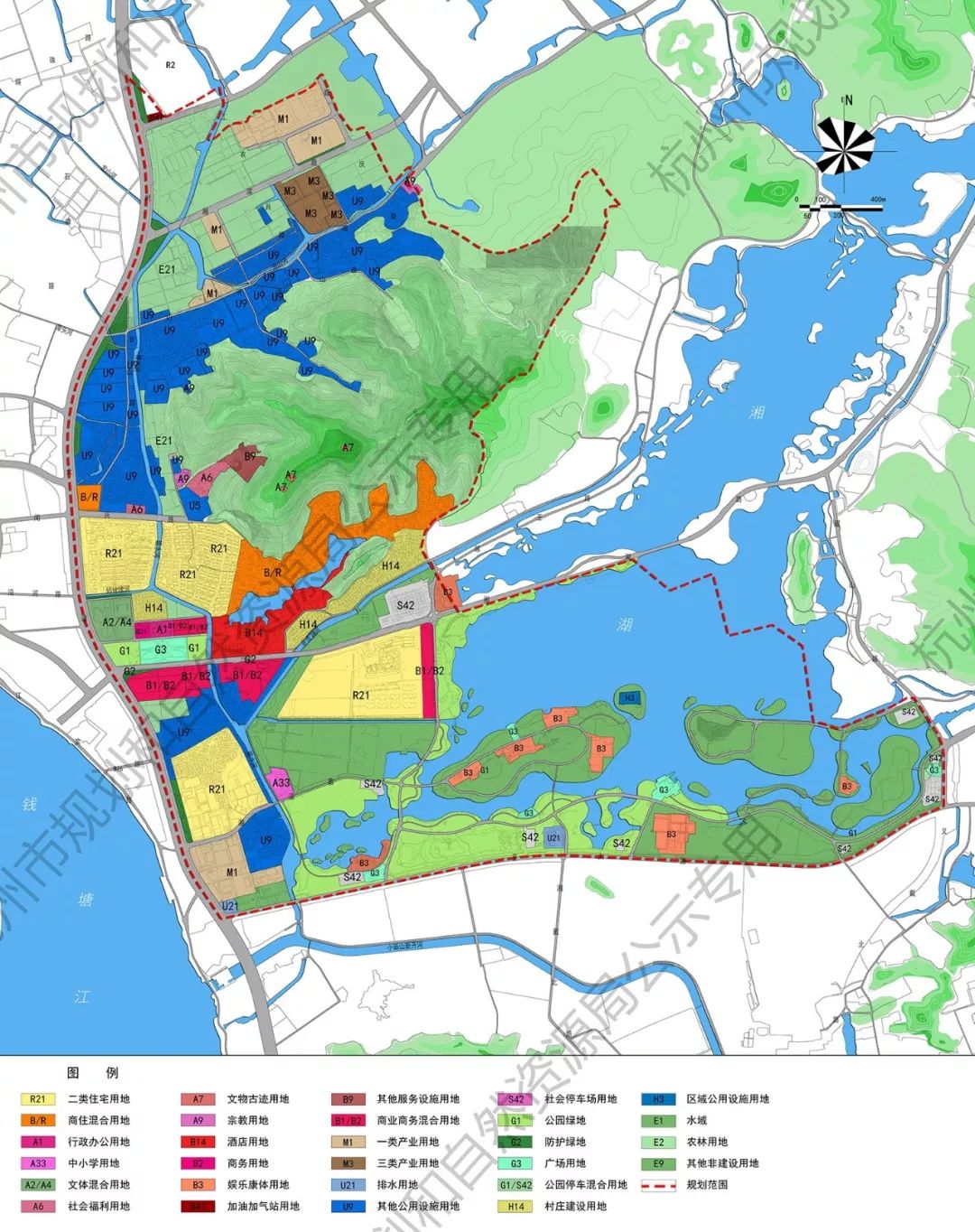 南三路將連接湘湖路多所學校規劃建設上湘湖及中湘湖單元最新規劃來了