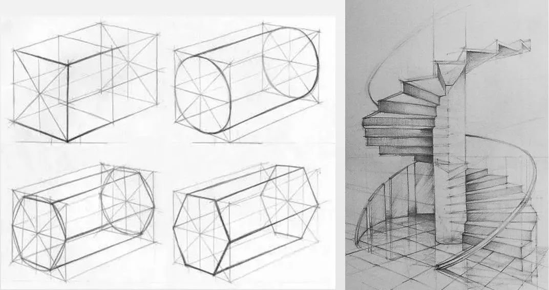 关于素描几何体,连你美术老师都不知道的秘密!_绘画