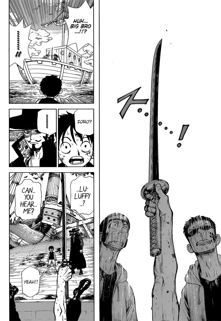 英文海贼王漫画51话罗罗诺亚索隆陨落海上重绘版石纪元作画boichi出品