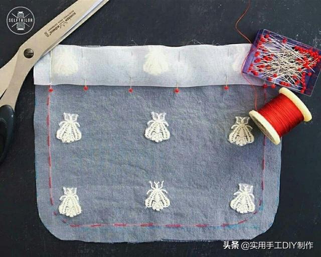 「布艺教程」无接缝透明口袋的详细制作过程