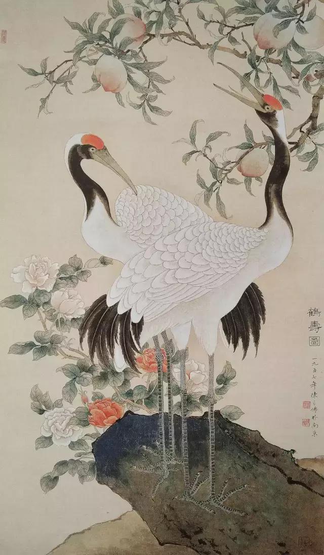中国画坛工笔花鸟画大师陈之佛的花鸟世界108幅