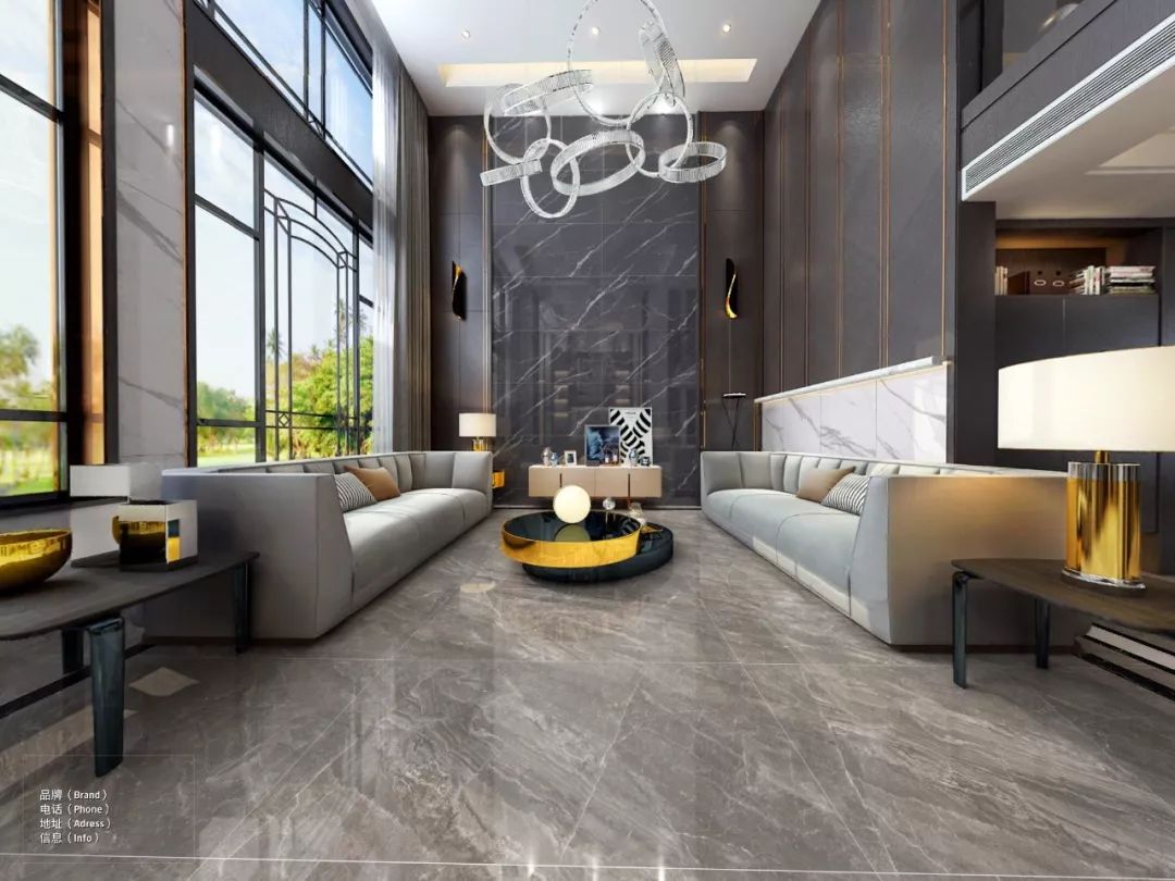 惊艳新品博信陶瓷7501500mm一石多面负离子通体大理石瓷砖给您大不一