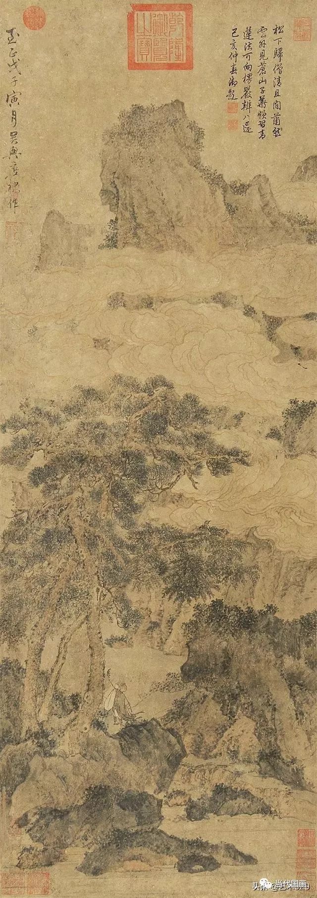 元代画家唐棣山水画赏析