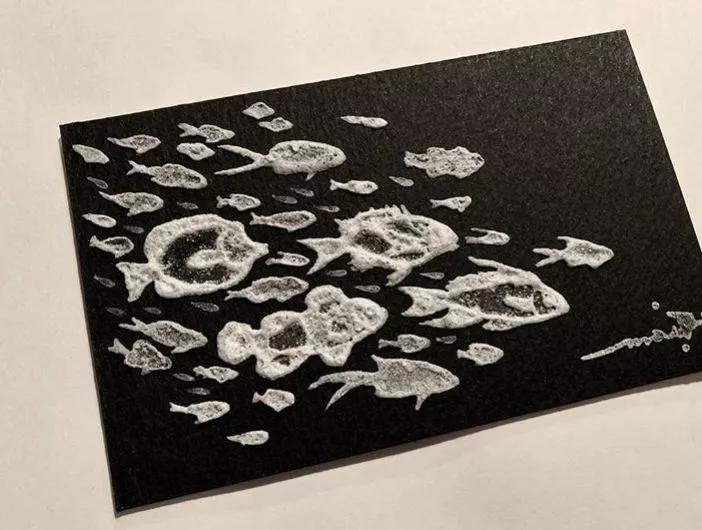 画画种类有很多奇特的盐水画你知道吗