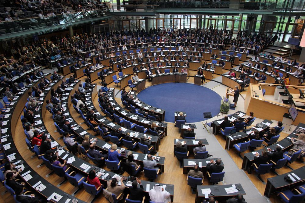 世界遗产大会现场世界遗产大会全称为联合国教科文组织世界遗产委员会