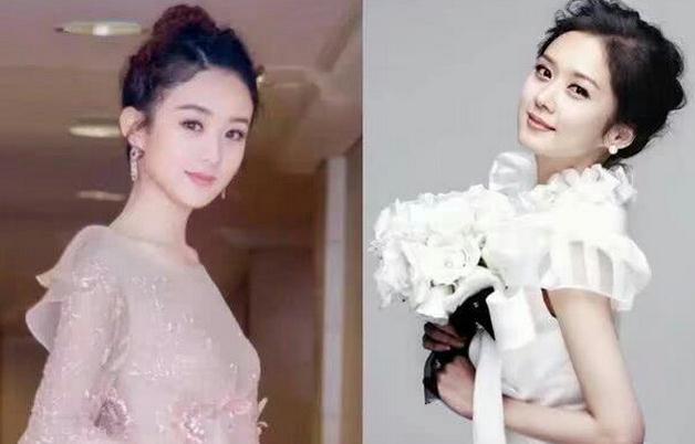 和赵丽颖撞脸的女星相似度99连微笑都是同款