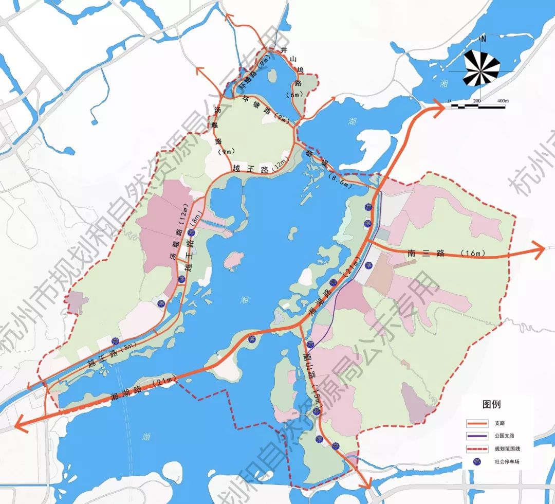 南三路将连接湘湖路多所学校规划建设上湘湖及中湘湖单元最新规划来了