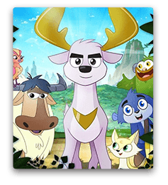 主人公小鹿迪尔是鹿王的后代,他父母是"木"领地的鹿王,被饕餮族的达