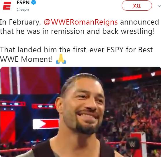 真硬汉wwe大狗罗曼透露白血病后比赛自己身体能否撑得住