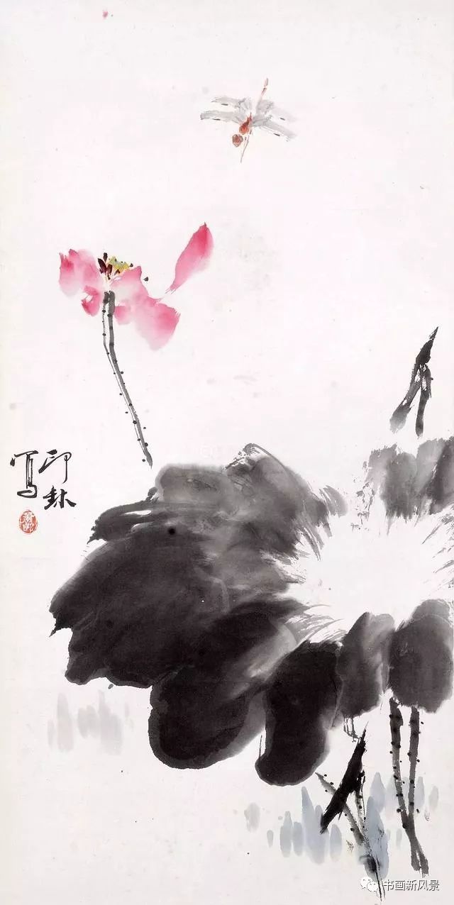 萧朗画荷精选20幅写意之美