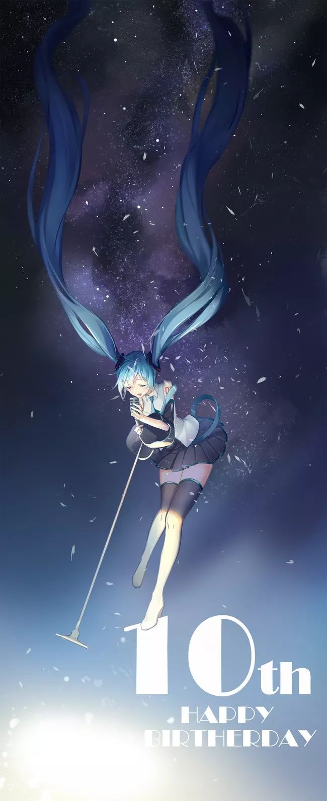 初音未来简单黑化图片