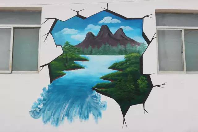 3d立体手绘墙画,放在你眼前都毫无破绽!