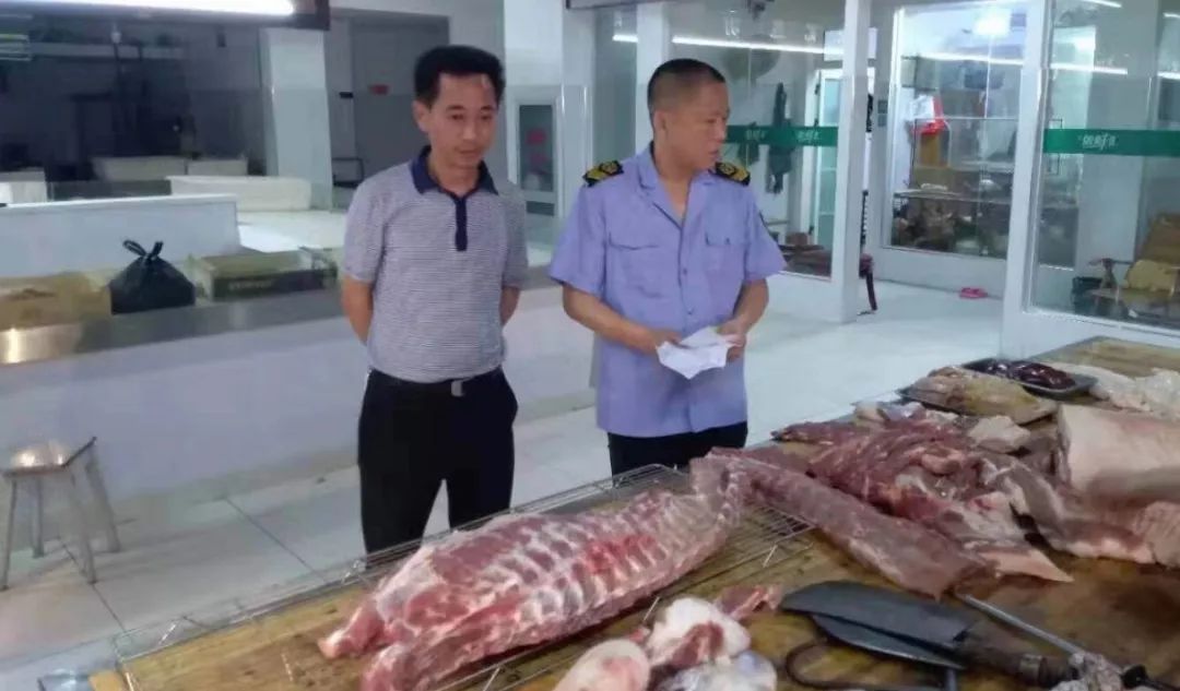 检验未加盖动物检疫章,肉品质量检验章的猪肉(牛肉,羊肉,无证无照