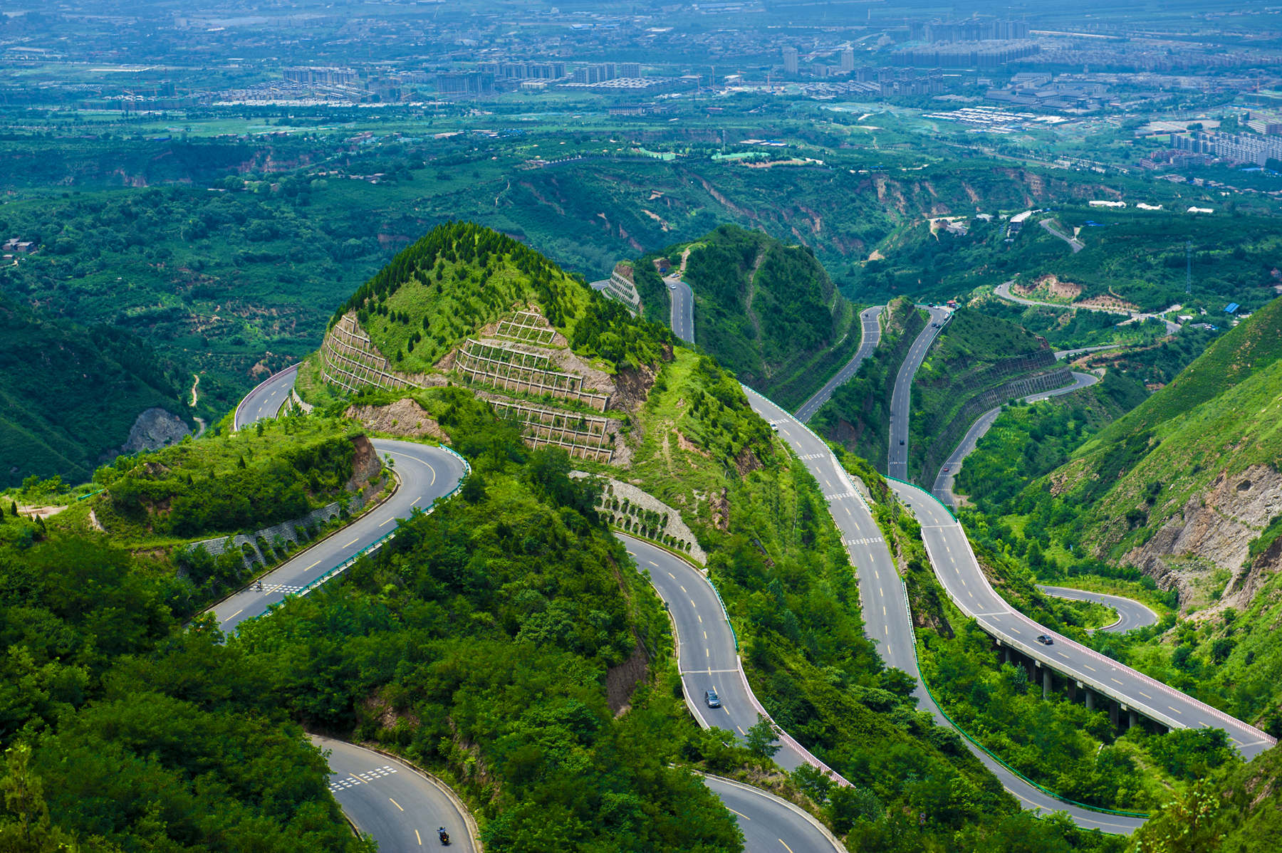 西安最美盘山公路图片