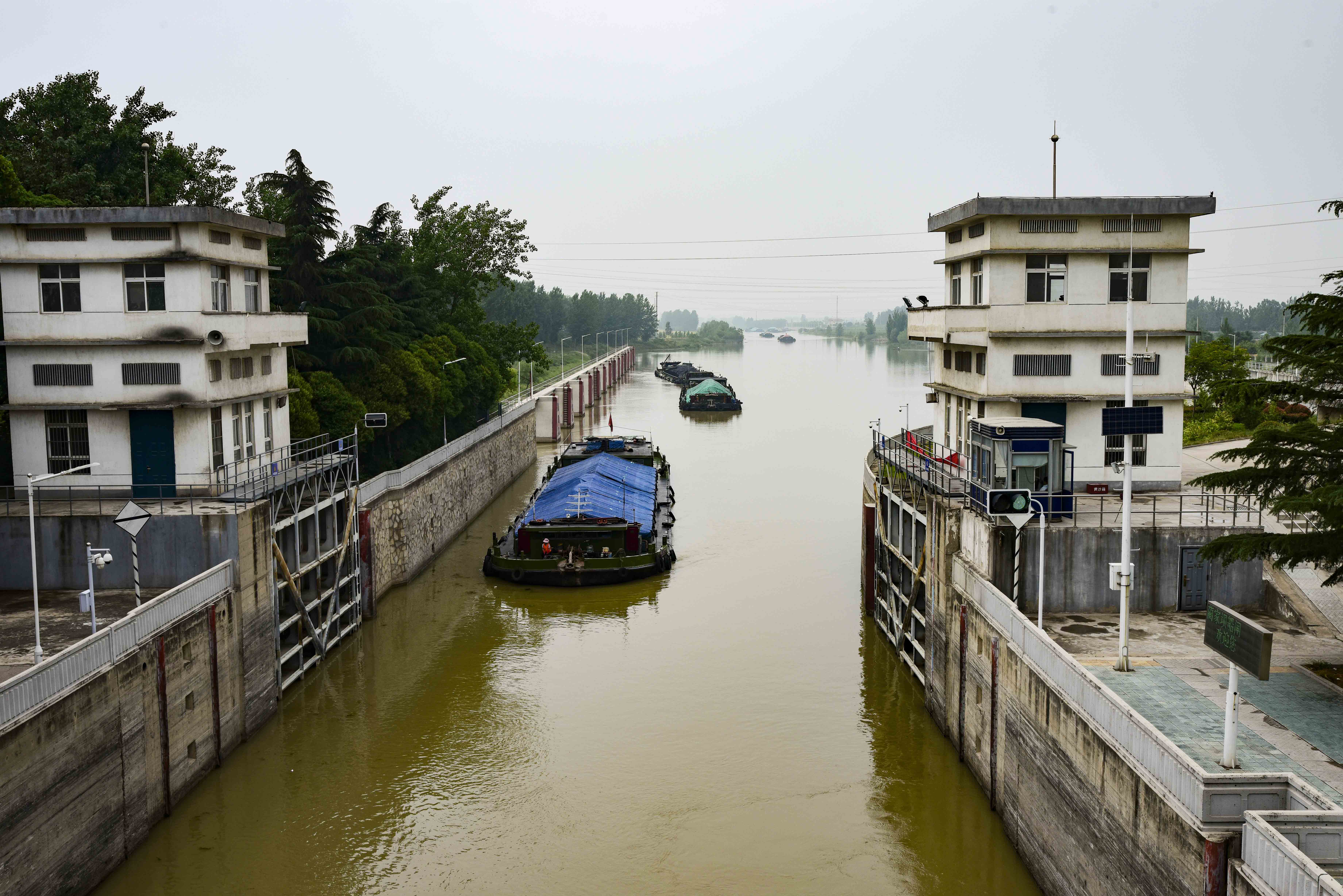 走进京杭大运河徐州段的蔺家坝看运河人家水上生活很多人不知