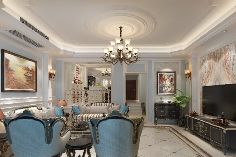 1纳米空间装饰庐江县中润滟澜山别墅现场交底