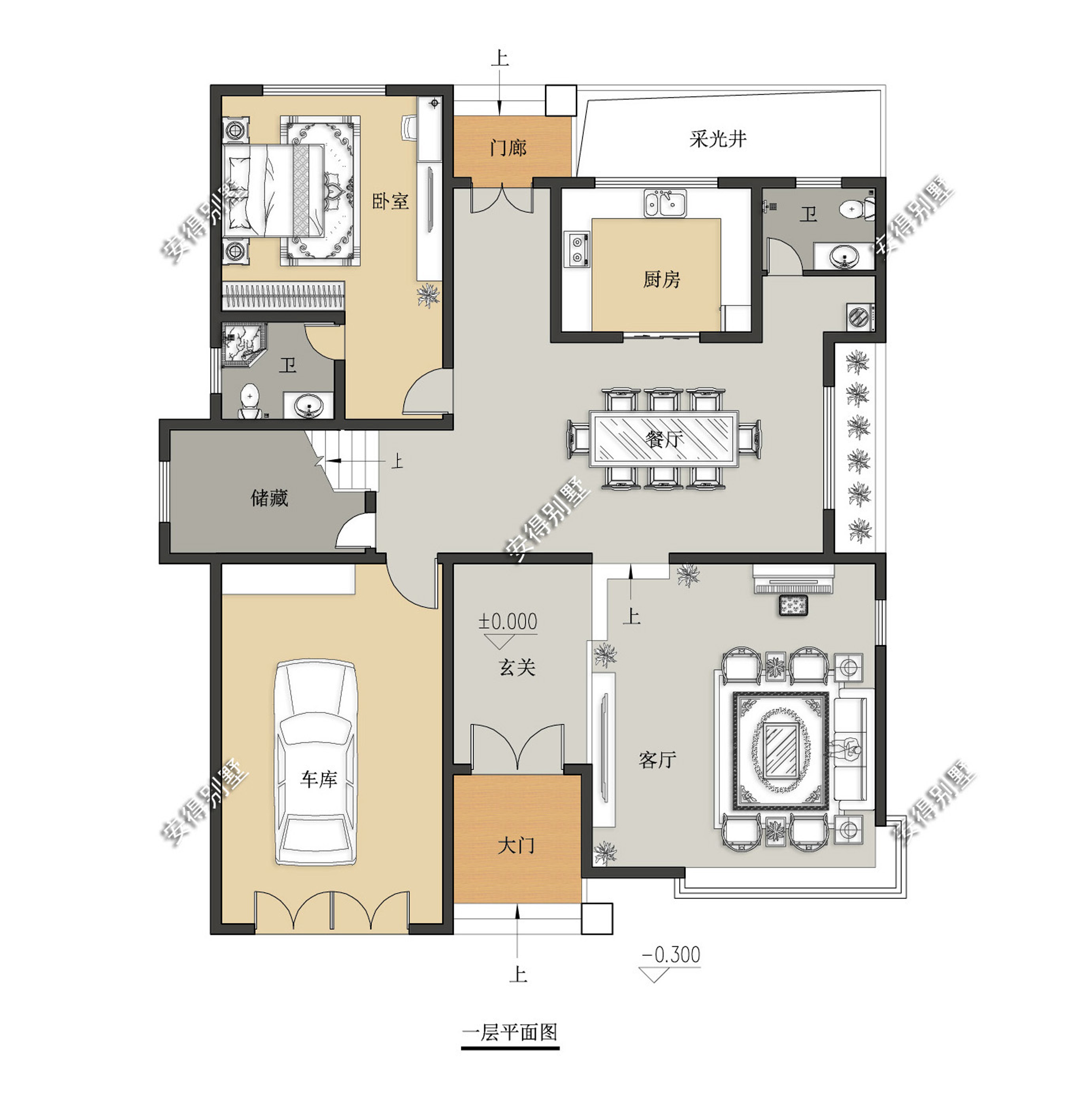 5款带庭院别墅设计回家建房就选它