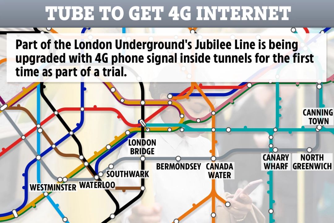伦敦地铁终于有信号了,明年通4g._英国