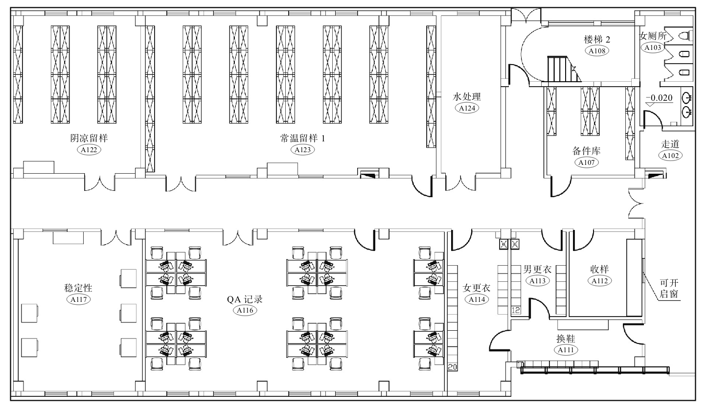 二,实验室布局实验室需要一个布局合理,空间相对独立,安全,舒适,洁净