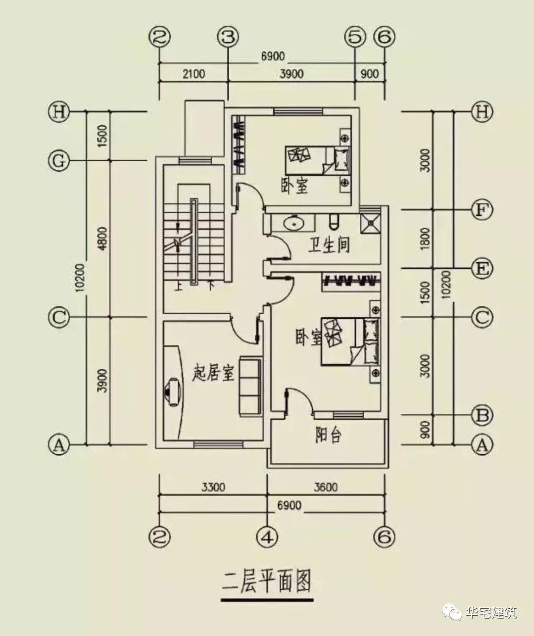 7米宽11米深户型图片