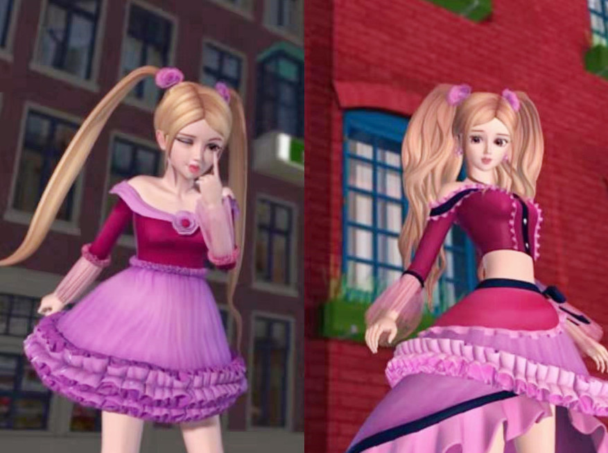 莫纱身为明星颜值肯定是不用质疑的,人类女孩的她在没有遇见荒石之前