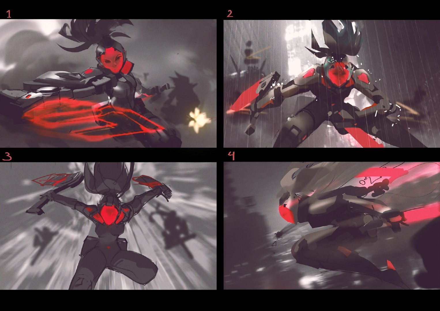 源计划阿卡丽绘制过程科技感十足超酷炫