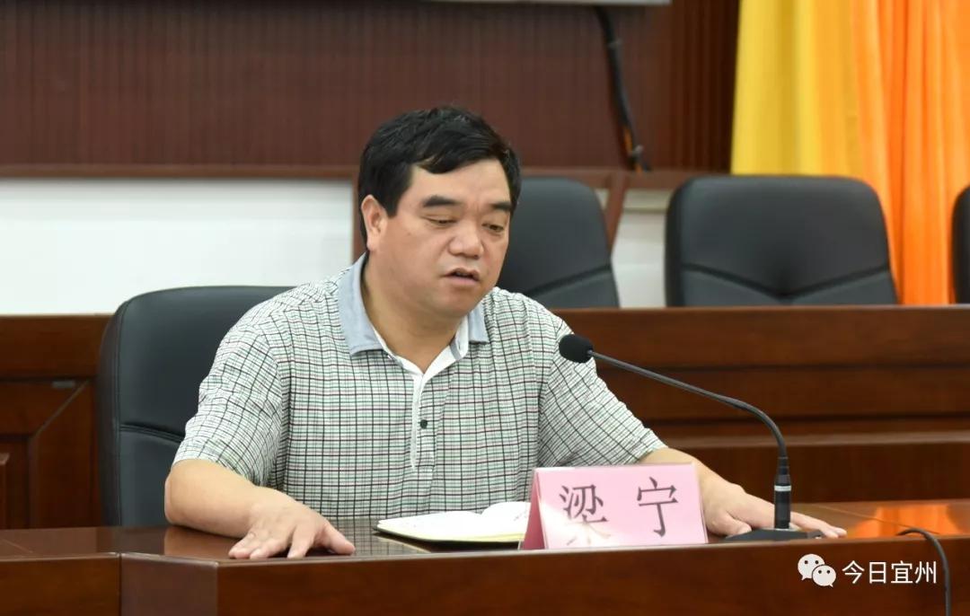 自治区的会议结束后,区委副书记,区长梁宁接着主持召开我区深化"