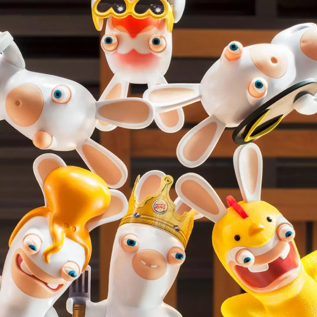 汉堡王新玩具疯狂兔子来袭表情包复活