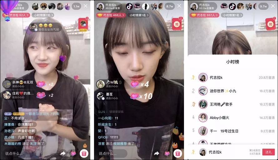 10万人同时在线观看小时榜第一代古拉k抖音直播首秀这份成绩单如何