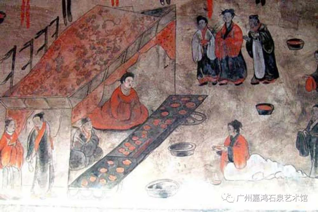 【艺术鉴赏】|汉代壁画《宴饮百戏图》,中国汉代文化瑰宝_术艺术发