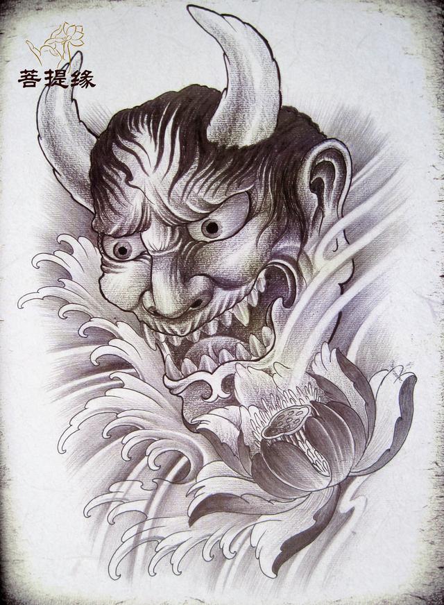 我是雕刻师菩提缘工艺供稿白描般若象神纹身雕刻素材第六期